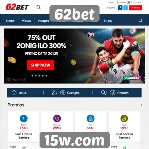 Promos e bônus oferecidos no 62bet para novos usuários