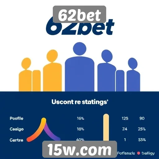 Estatísticas de usuários e popularidade do 62bet