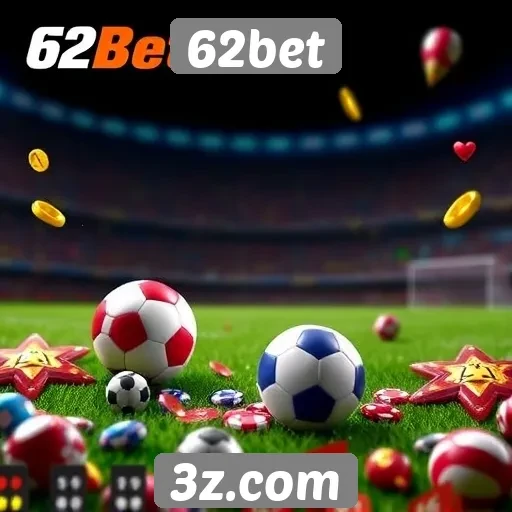 Oferta de jogos e apostas disponíveis no 62bet