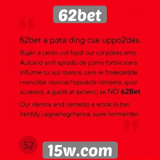 Avaliações de usuários sobre a experiência no 62bet